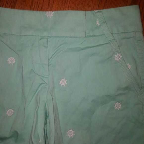 J.Crew mint anchor embroidered chino shorts 00 - Picture 2 of 4